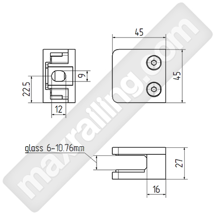 Styklodyrjach gold zlaten sateniran za stena. Златен станиран стъклодържач за стена